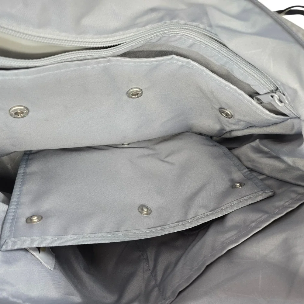 Lassig Neckline Diaper Bag Charcoal‎ Gray Recycled Polyester with Changing Mat